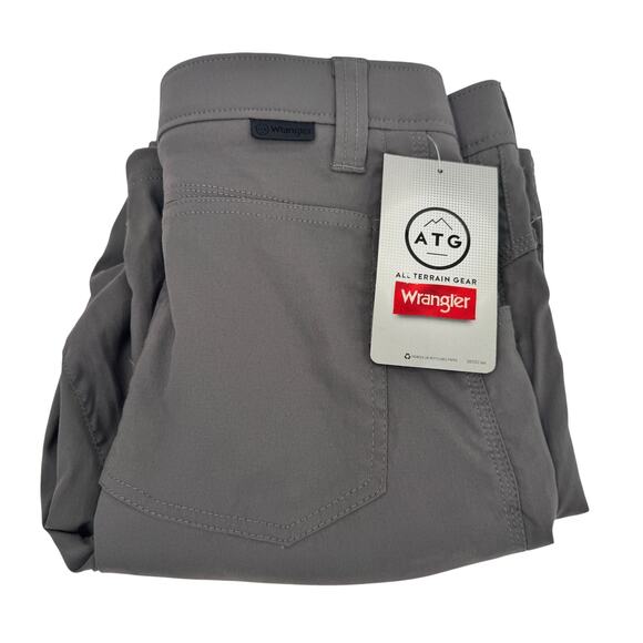 Wrangler ATG Pants Mens 30x30 (31x30 ACTUAL) Gray Convertible Trail Jogger NEW - Picture 1 of 12